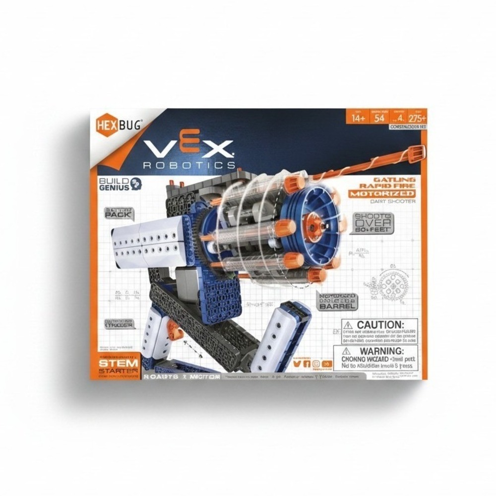 Hexbug VEX Robotics Gatling Rapid Fire Motorized Dart Shooter STEM Kit 406-6108